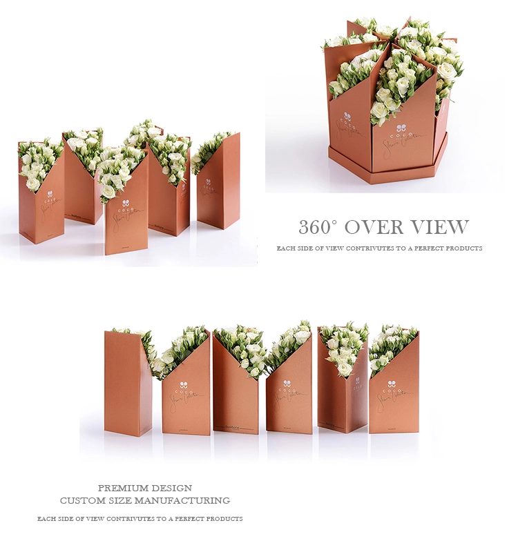 Wholesale Rose Flower Paper Round Cardboard Gift Boxes Flowers